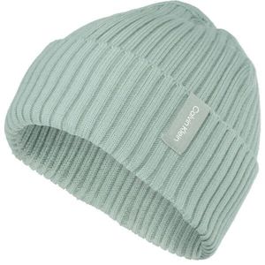 Calvin Klein RIB KNIT FOLDED BEANIE Unisex čepice, světle zelená, velikost obraz