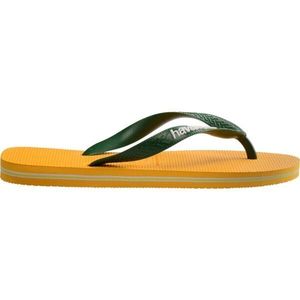 HAVAIANAS BRASIL LOGO Unisex žabky, žlutá, velikost 39/40 obraz