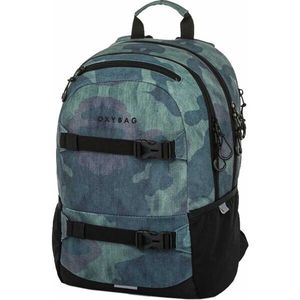 Oxybag SPORT CAMO Studentský batoh, tmavě zelená, velikost obraz