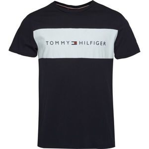 Tommy Hilfiger BLOCK LOGO SS Pánské triko, tmavě modrá, velikost obraz