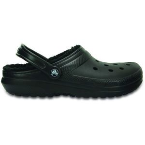 Crocs CLASSIC FUZZ LINED CLOG Dámské nazouváky, černá, velikost 41/42 obraz