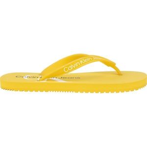 Calvin Klein BEACH SANDAL MONOGRAM TPU Dámské žabky, žlutá, velikost obraz