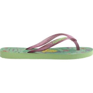 HAVAIANAS KIDS SLIM PRINCESS Dívčí žabky, světle zelená, velikost 35/36 obraz