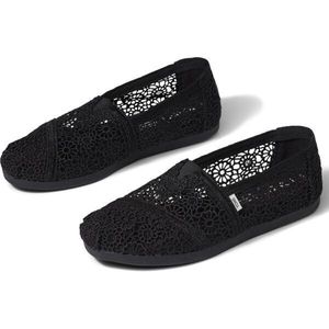 TOMS MOROCCAN CROCHET WM ALPR Dámské espadrilky, černá, velikost obraz