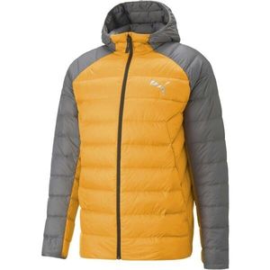 Puma PACKLITE HOODED DOWN JACKET Pánská bunda, žlutá, velikost obraz