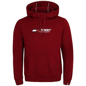 Červená pánská mikina Tommy Hilfiger Tommy Logo Hoody - Pánské obraz