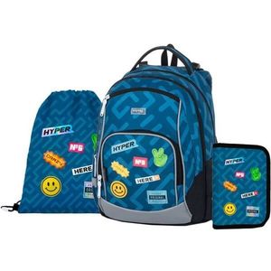 Oxybag GO STICKERS Školní set, modrá, velikost obraz