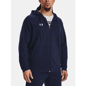 Mikina Under Armour UA Rival Fleece FZ Hoodie - tmavě modrá obraz