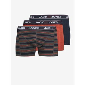 Jack & Jones John Boxerky 3 ks Modrá obraz