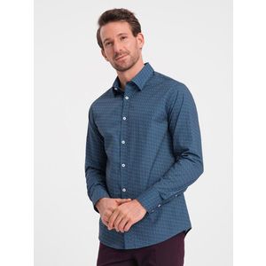 Ombre Clothing Košile Modrá obraz