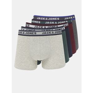 Jack & Jones Oliver Boxerky 5 ks Šedá obraz