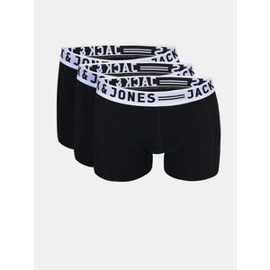 JACK & JONES Boxerky 'SENSE' černá obraz