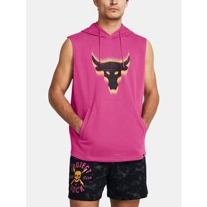 Under Armour Project Rock Fleece Payoff Sleeveless Mikina Růžová obraz