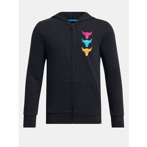 Under Armour Project Rock Boys LS FZ HD Mikina dětská Černá obraz