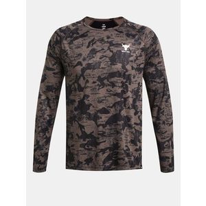 Under Armour Project Rock Iso-Chill LS Triko Hnědá obraz