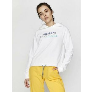 Armani Exchange Mikina Bílá obraz