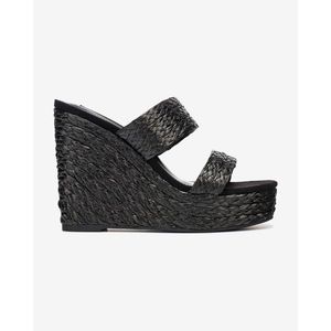 Steve Madden Sunflower Wedge Klínová obuv Černá obraz