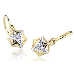 Cutie Jewellery Zlaté dětské náušnice C2209-10-X-1 bílá obraz