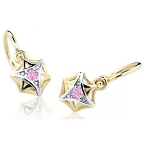 Cutie Jewellery Zlaté dětské náušnice C2209-10-X-1 růžová obraz