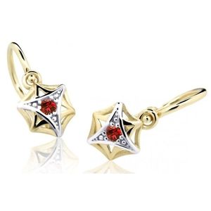 Cutie Jewellery Zlaté dětské náušnice C2209-10-X-1 červená obraz