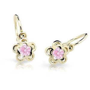 Cutie Jewellery Zlaté dětské náušnice C2204-10-X-1 růžová obraz