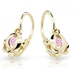 Cutie Jewellery Zlaté dětské náušnice C2218-10-X-1 růžová obraz