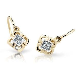 Cutie Jewellery Dětské bicolor náušnice ze žlutého zlata C2240-10-X-1 bílá obraz