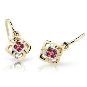 Cutie Jewellery Dětské bicolor náušnice ze žlutého zlata C2240-10-X-1 červená obraz