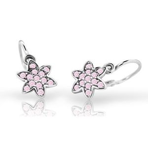 Cutie Jewellery Dětské náušnice z bílého zlata C2206-10-X-2 růžová obraz