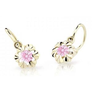 Cutie Jewellery Zlaté dětské náušnice C2213-10-X-1 růžová obraz