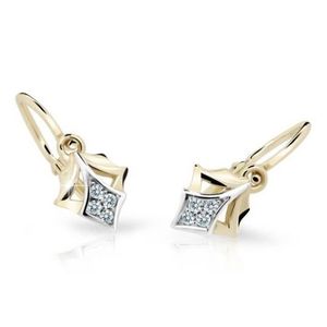 Cutie Jewellery Zlaté dětské náušnice C2220-10-X-1 bílá obraz