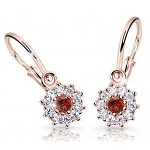 Cutie Jewellery Dětské náušnice z růžového zlata C2749-10-X-4 červená obraz