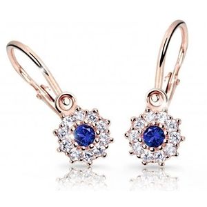 Cutie Jewellery Dětské náušnice z růžového zlata C2749-10-X-4 modrá obraz