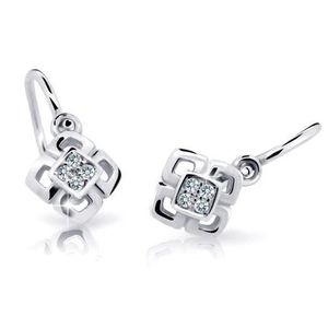 Cutie Jewellery Dětské náušnice z bílého zlata C2240-10-X-2 čirá obraz