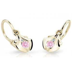 Cutie Jewellery Zlaté dětské náušnice C2224-10-X-1 růžová obraz