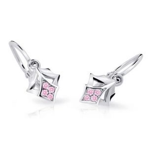 Cutie Jewellery Dětské náušnice z bílého zlata C2220-10-X-2 růžová obraz