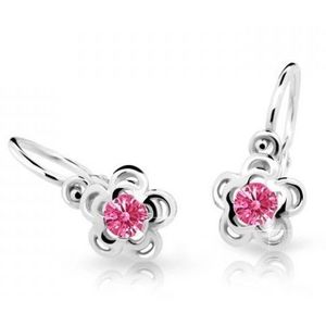 Cutie Jewellery Dětské náušnice z bílého zlata C2204-10-X-2 fuchsiová obraz