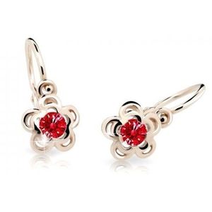 Cutie Jewellery Dětské náušnice z růžového zlata C2204-10-X-4 červená obraz