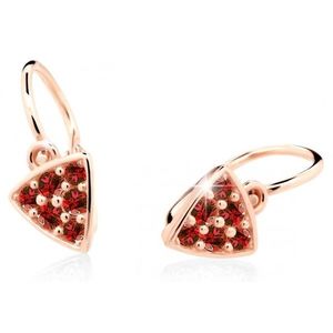 Cutie Jewellery Třpytivé dětské náušnice z růžového zlata C2207-10-X-4 červená obraz