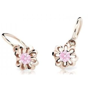 Cutie Jewellery Něžné dětské náušnice z růžového zlata C2208-10-X-4 růžová obraz