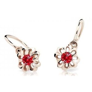 Cutie Jewellery Něžné dětské náušnice z růžového zlata C2208-10-X-4 červená obraz