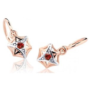 Cutie Jewellery Dětské náušnice z růžového zlata C2209-10-X-4 červená obraz