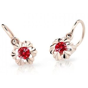 Cutie Jewellery Dětské náušnice z růžového zlata C2213-10-X-4 červená obraz