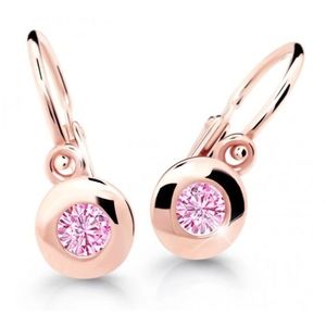 Cutie Jewellery Dětské náušnice z růžového zlata C2589-10-X-4 růžová obraz