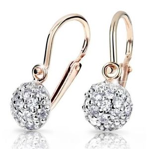 Cutie Jewellery Třpytivé dětské náušnice z růžového zlata C2747-10-10-X-4 obraz