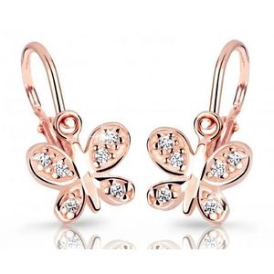 Cutie Jewellery Dětské náušnice z růžového zlata C2748-10-X-4 bílá obraz