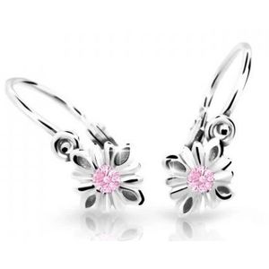 Cutie Jewellery Půvabné dětské náušnice z bílého zlata C2261-10-X-2 růžová obraz