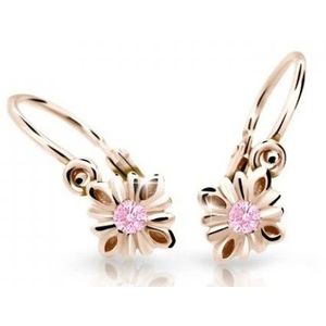 Cutie Jewellery Půvabné dětské náušnice z růžového zlata C2261-10-X-4 růžová obraz