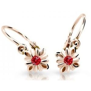 Cutie Jewellery Půvabné dětské náušnice z růžového zlata C2261-10-X-4 červená obraz