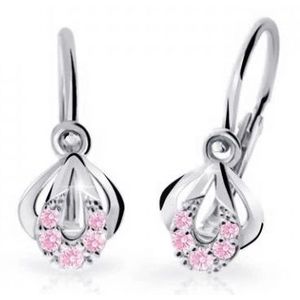 Cutie Jewellery Dětské náušnice z bílého zlata C2270-10-X-2 růžová obraz